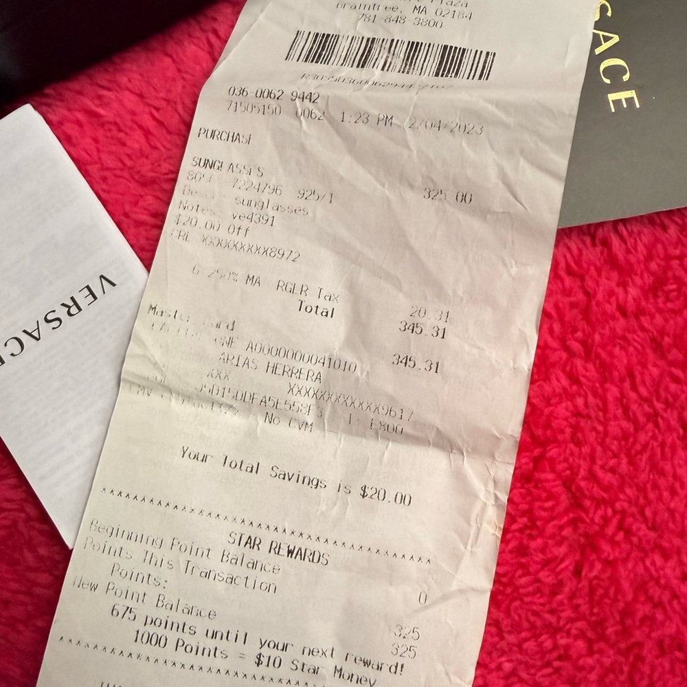 Versace Black and Gold Sunglasses - Picture 4 of 15